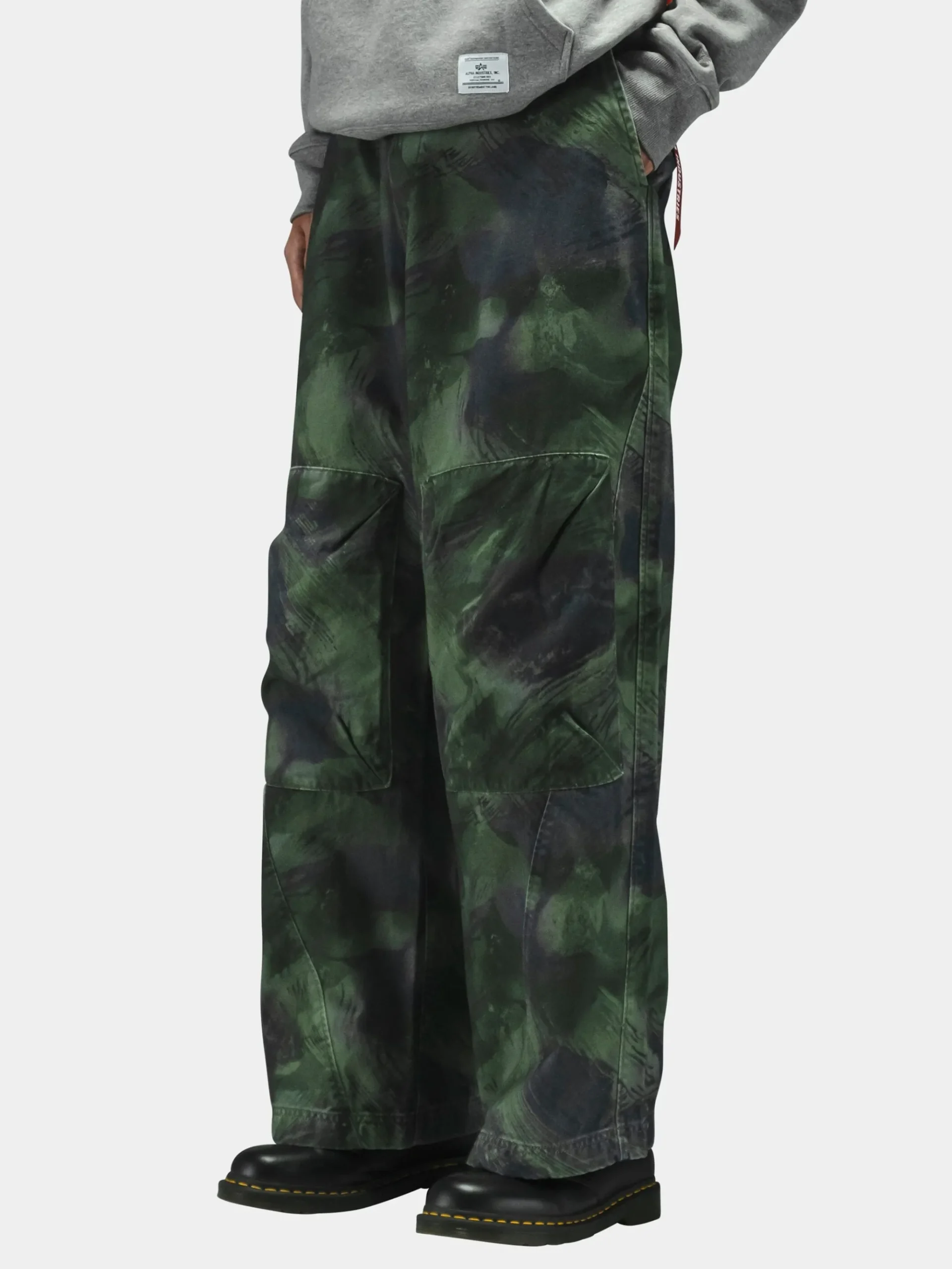 OVERSIZED WASHED PANT (OLIVE RD CAMO)