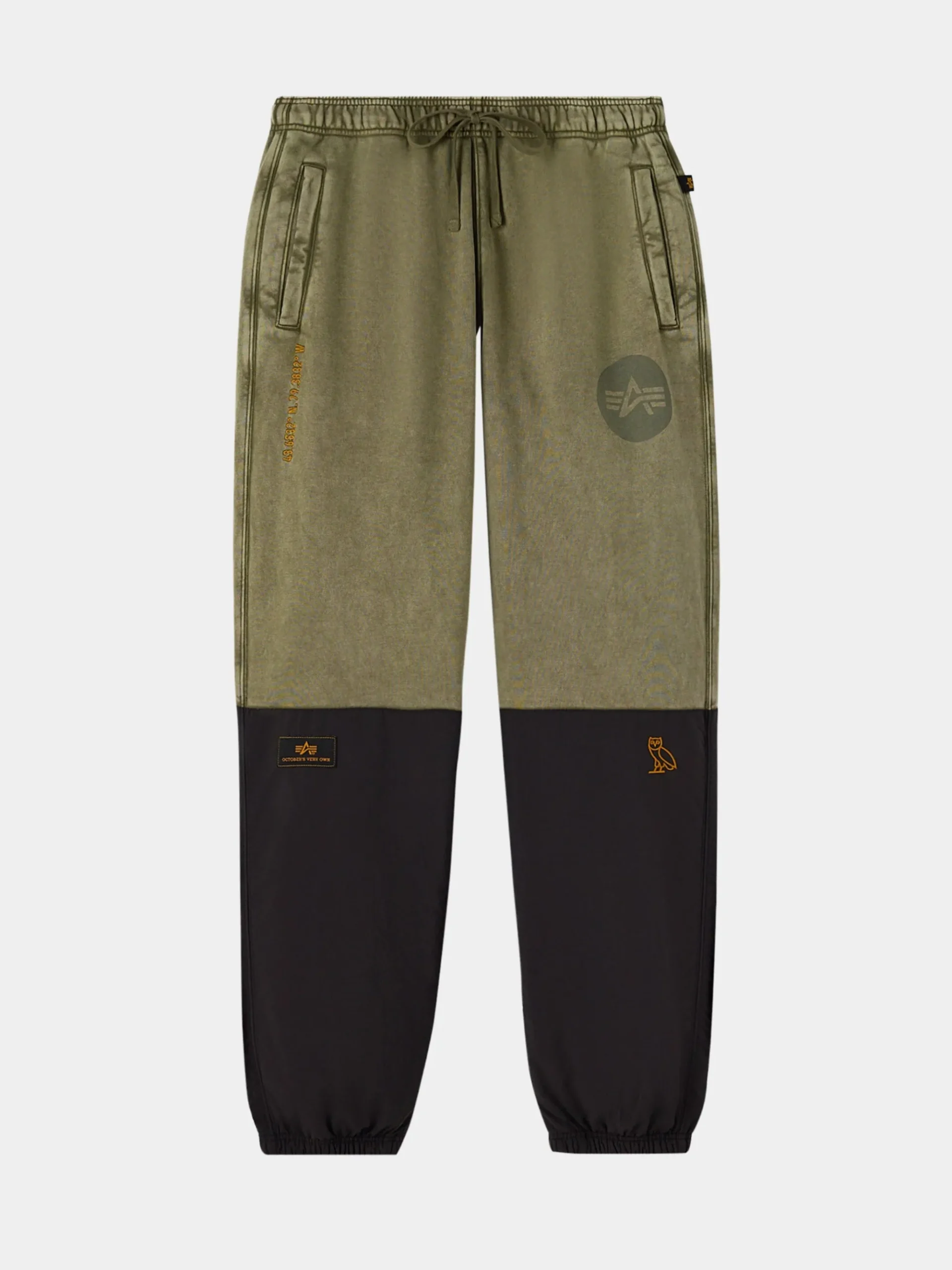OVO X ALPHA GARMENT DYE FLEECE PANTS