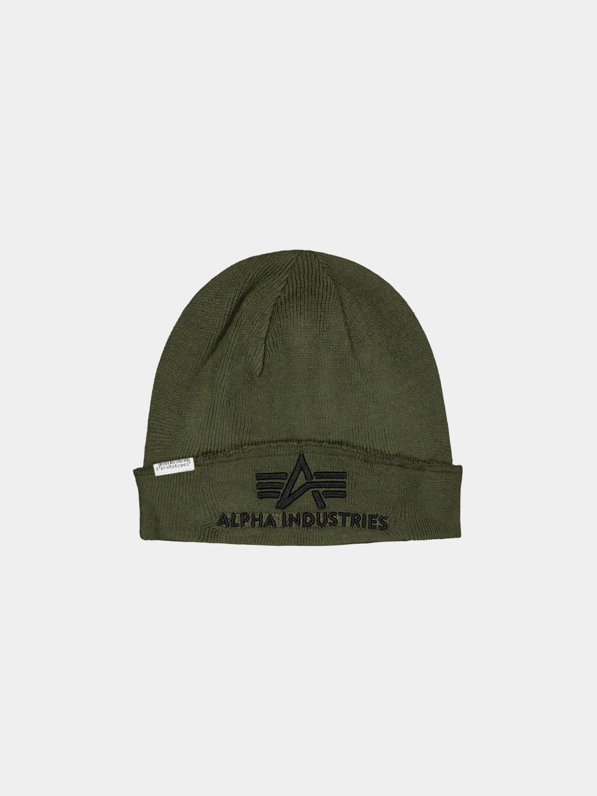 PROTOTYPES X ALPHA RAW BEANIE LABEL