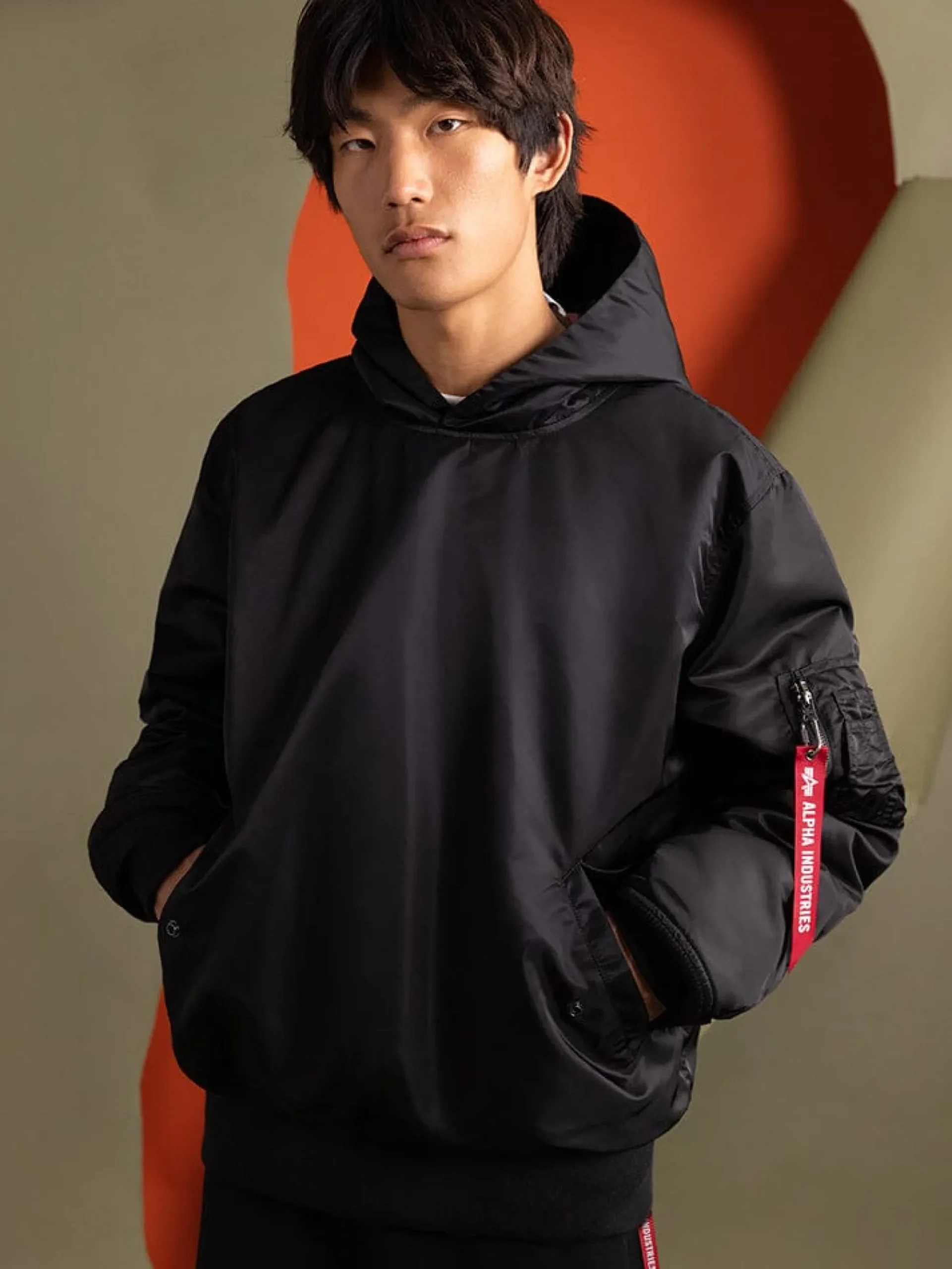 PULL-OVER MA-1 JACKET HOODIE