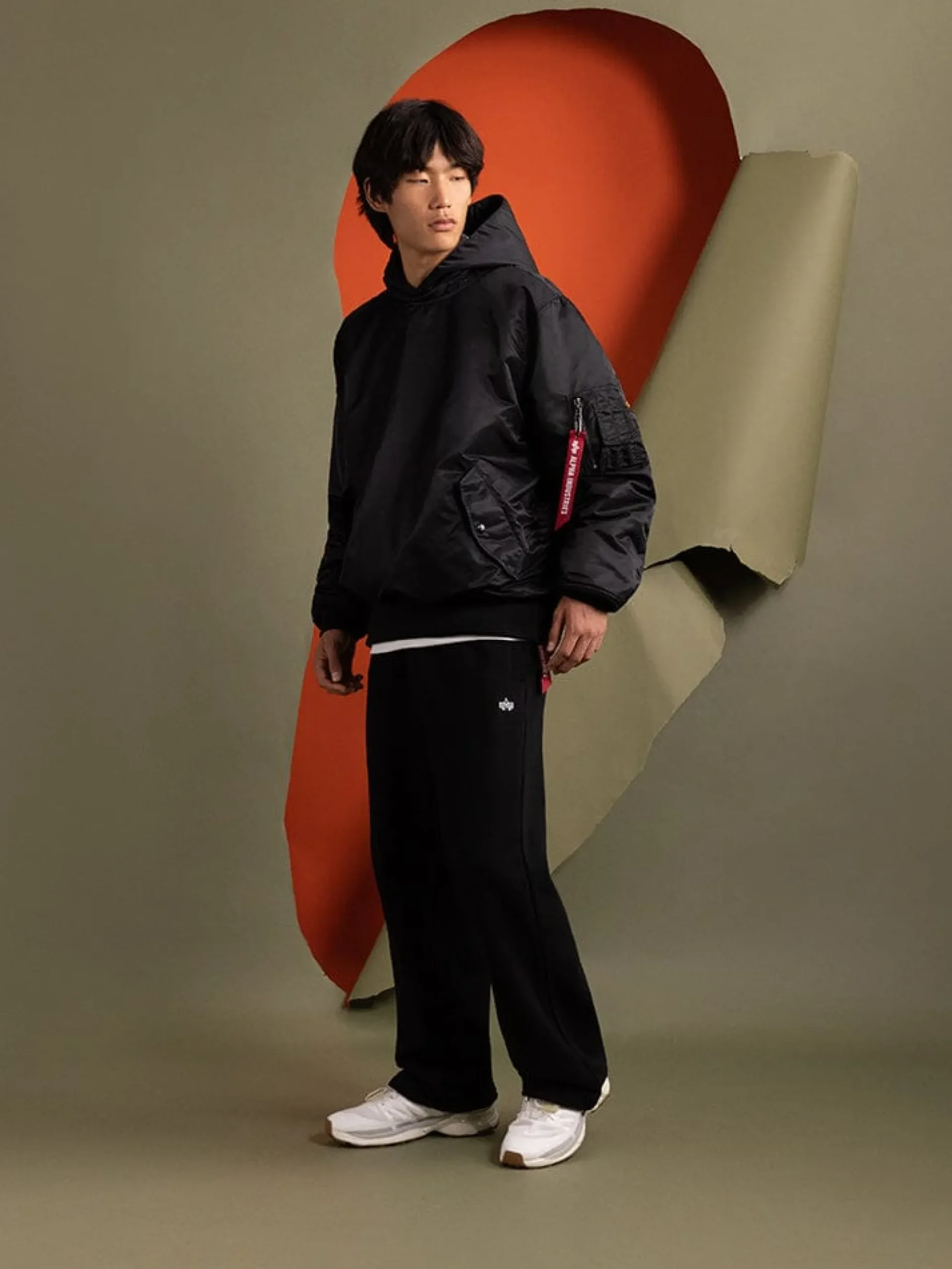 PULL-OVER MA-1 JACKET HOODIE
