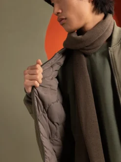 REVERSIBLE ONION QUILTED MA-1 BOMBER JACKET