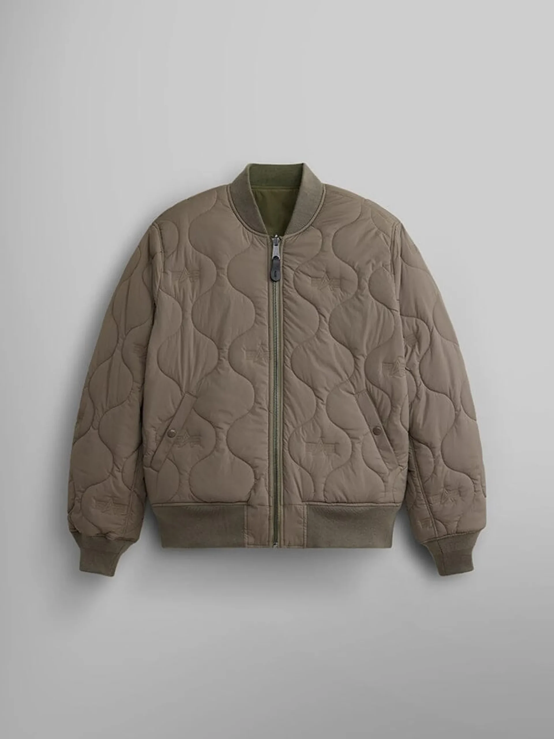 REVERSIBLE ONION QUILTED MA-1 BOMBER JACKET