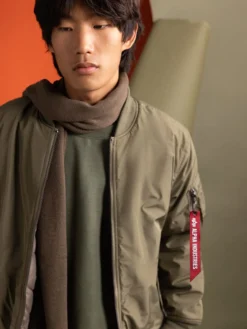REVERSIBLE ONION QUILTED MA-1 BOMBER JACKET