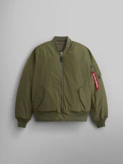 REVERSIBLE ONION QUILTED MA-1 BOMBER JACKET