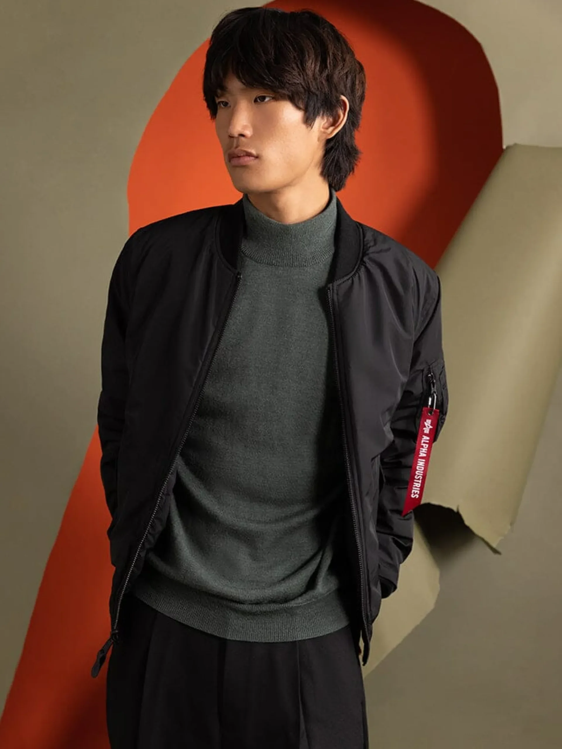 REVERSIBLE ONION QUILTED MA-1 BOMBER JACKET