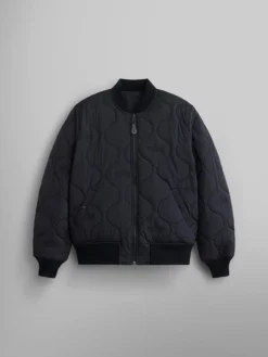 REVERSIBLE ONION QUILTED MA-1 BOMBER JACKET