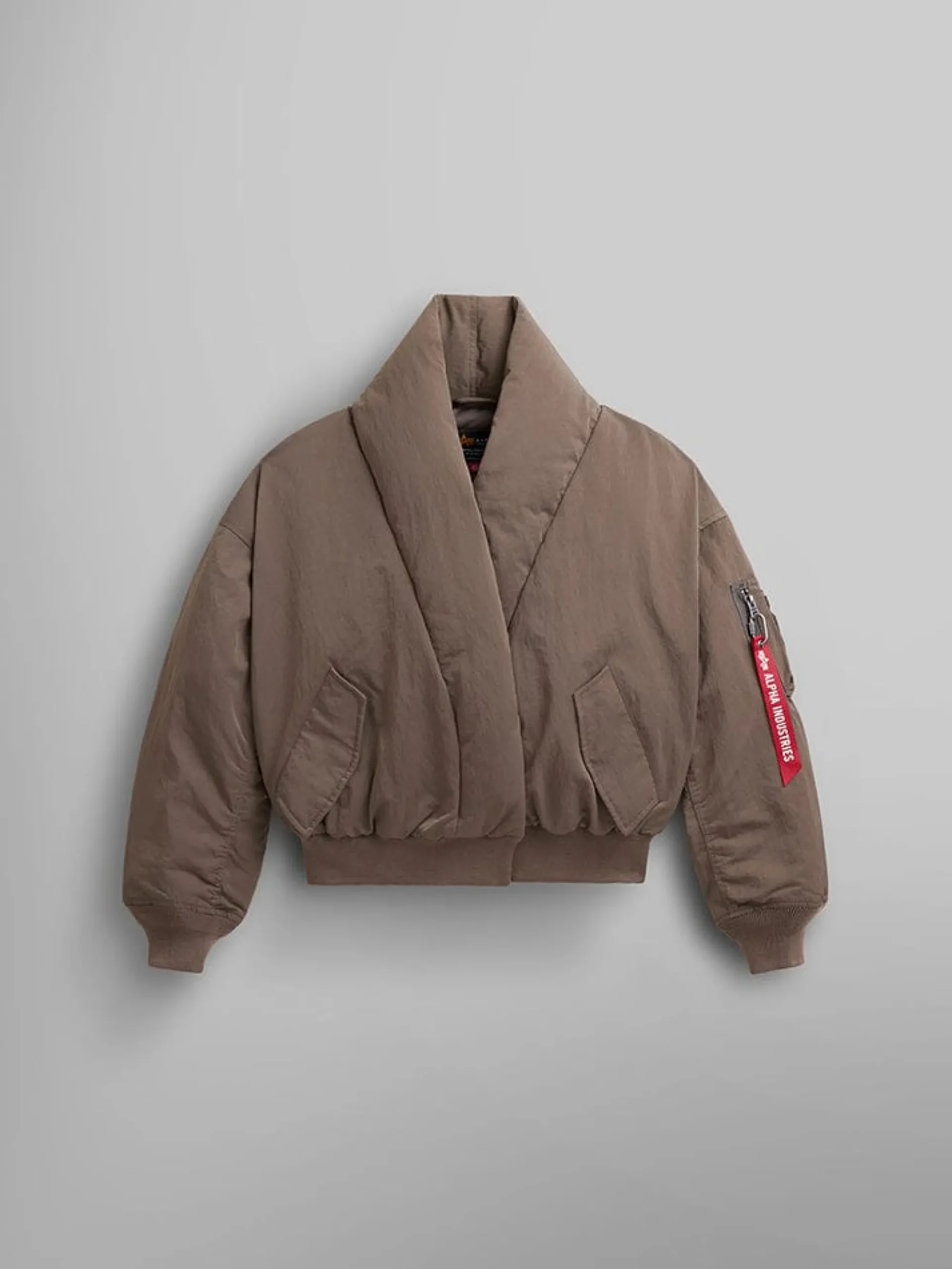 SHAWL COLLAR BOMBER JACKET WOMENS