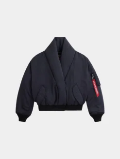 SHAWL COLLAR BOMBER JACKET WOMENS