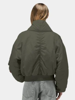 SHAWL COLLAR BOMBER JACKET WOMENS (FIELD GRAY)