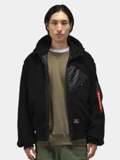 SHERPA ONION QUILTING FLIGHT JACKET