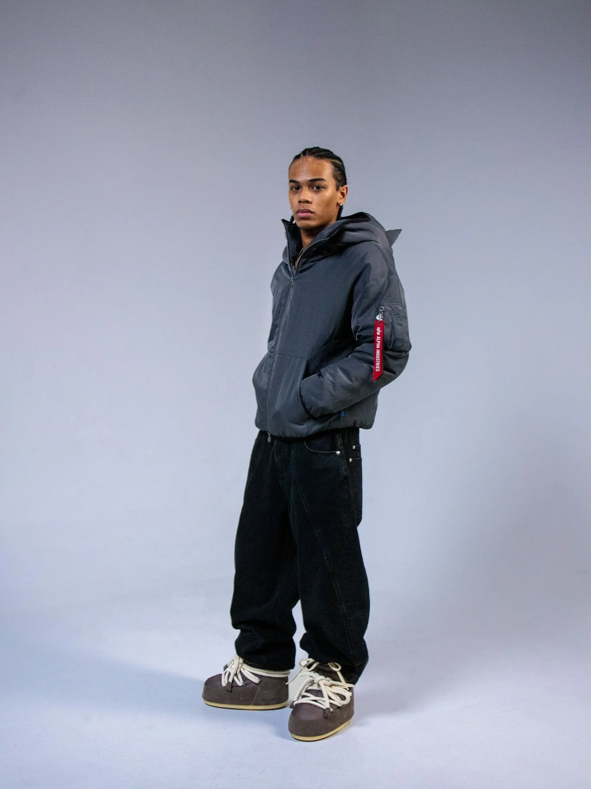 VANDY THE PINK X ALPHA INDUSTRIES ANIMAL JACKET