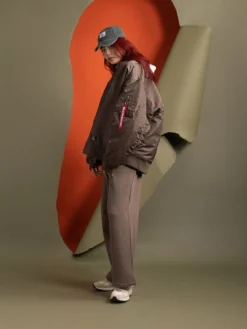 WOMEN'S OVERSIZED MA-1 MOD BOMBER JACKET
