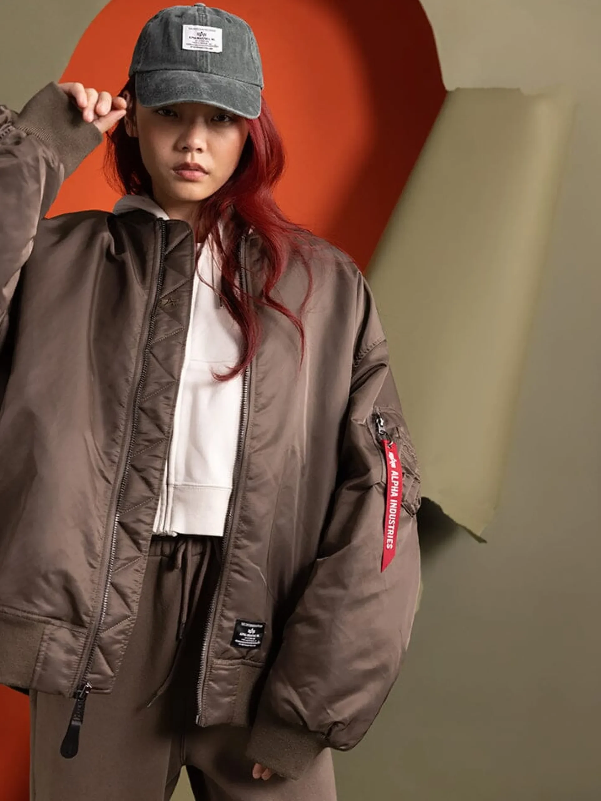 WOMEN'S OVERSIZED MA-1 MOD BOMBER JACKET