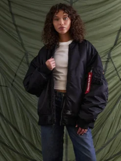 WOMEN'S OVERSIZED MA-1 MOD BOMBER JACKET