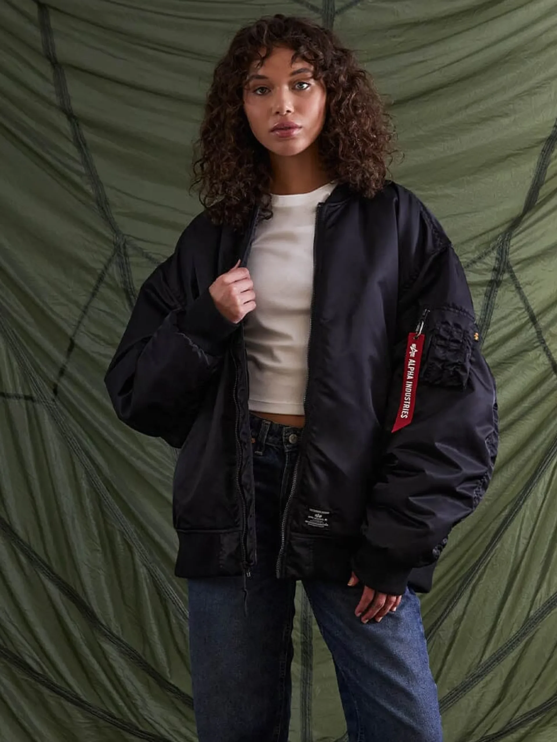 WOMEN'S OVERSIZED MA-1 MOD BOMBER JACKET